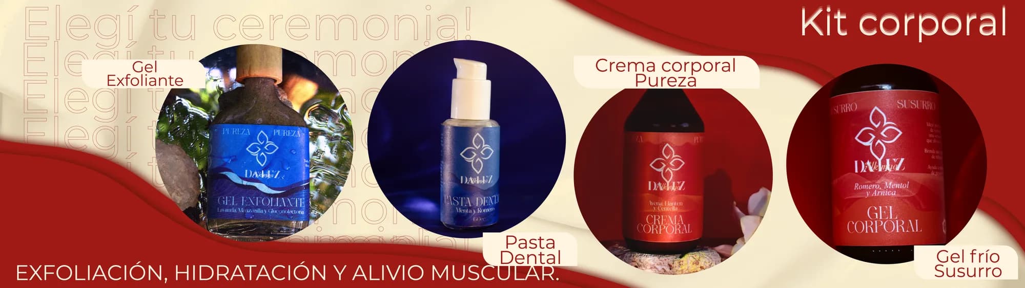 Kit corporal: exfoliación, hidratación y alivio muscular