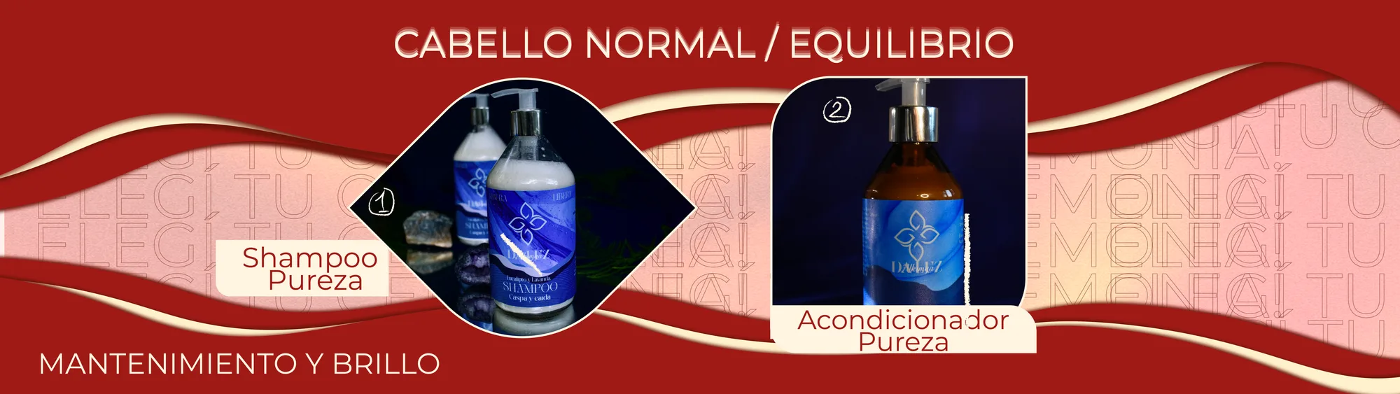 Ceremonia capilar para cabello normal / equilibrio: mantenimiento y brillo