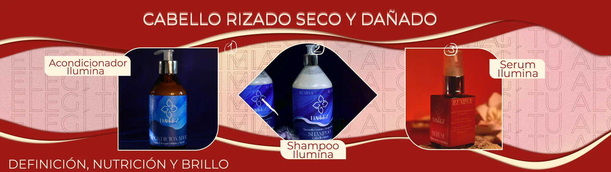 Ceremonia capilar para cabello rizado seco y dañado: definición, nutrición y brillo