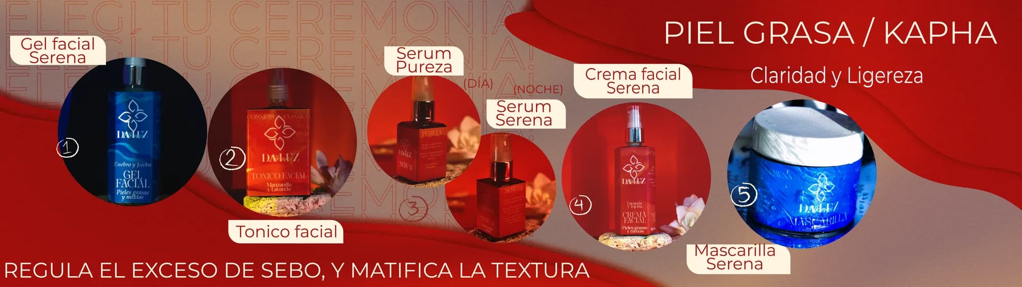 Ceremonia facial para piel grasa / Kapha: claridad y ligereza